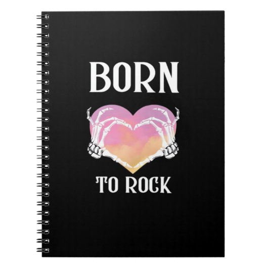 Skeleton Hands Heart Graphic voor Classic Notitieboek (Voorkant)