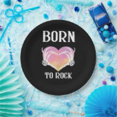 Skeleton Hands Heart Graphic voor Classic Papieren Bordje (Feest)