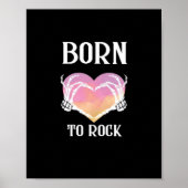 Skeleton Hands Heart Graphic voor Classic Poster (Voorkant)