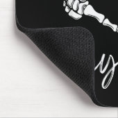 Skeleton Hands Heart Hey Boo Funny Halloween Men W Muismat (Hoek)