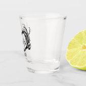 Skeleton Hands Heart Shape Custom Wedding Shot Glas (Rechts)