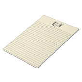 Skeleton Hands Heart Shape Custom Writing Paper Notitieblok (Schuin)