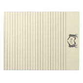 Skeleton Hands Heart Shape Custom Writing Paper Notitieblok (Voorkant)