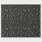 Skeleton Hands Heart Shape Gothic, gebarenteerd Cadeaupapier (Vlak)