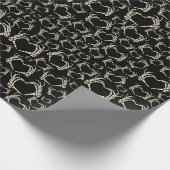 Skeleton Hands Heart Shape Gothic, gebarenteerd Cadeaupapier (Hoek)