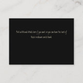 Skeleton Hands Heart Shape Wedding Informatiekaartje (Achterkant)