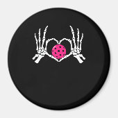 Skeleton Hands Heart Sign Funny Pickle Valentijns Magneet (Voorkant)