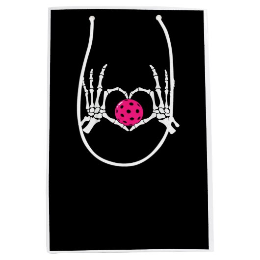 Skeleton Hands Heart Sign Funny Pickle Valentijns Medium Cadeauzakje (Voorkant)