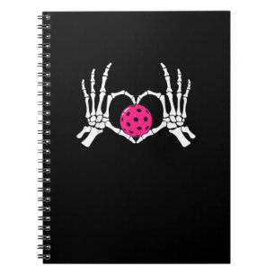 Skeleton Hands Heart Sign Funny Pickle Valentijns Notitieboek