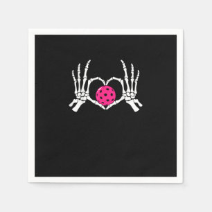 Skeleton Hands Heart Sign Funny Pickle Valentijns Servet