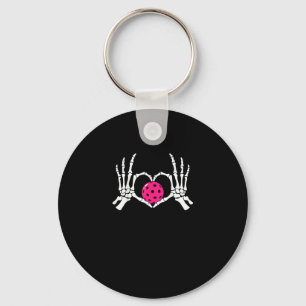 Skeleton Hands Heart Sign Funny Pickle Valentijns Sleutelhanger