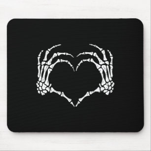 Skeleton Hands Heart Sign Halloween Kostuum Mannen Muismat