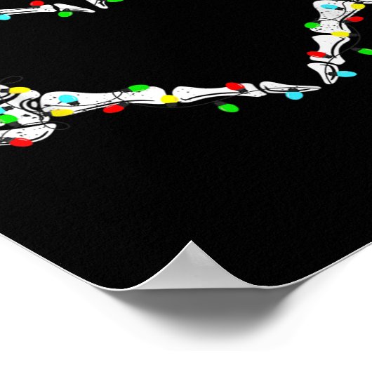 Skeleton Hands Heart Sign Light Christmas Costume  Poster (Hoek)