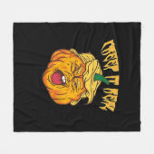 Skeleton Hands Heart Sign Retro Halloween Costuum Fleece Deken (Voorkant (Horizontaal))