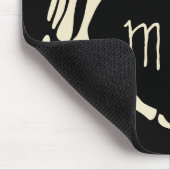 Skeleton Hands Heart Vorm Aangepaste Gothic Stijl Muismat (Hoek)