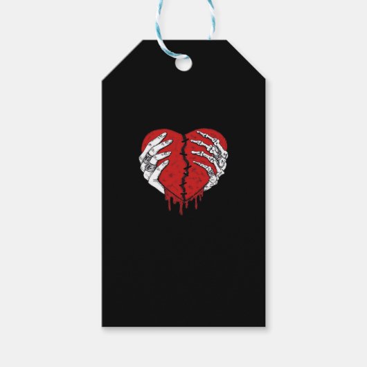 Skeleton Hands Hearts Classic Trending Cadeaulabel (Voorkant)
