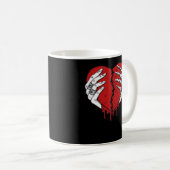 Skeleton Hands Hearts Classic Trending Koffiemok (Voorkant rechts)