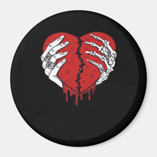 Skeleton Hands Hearts Classic Trending Magneet (Voorkant)