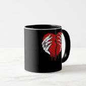 Skeleton Hands Hearts Classic Trending Mok (Voorkant rechts)