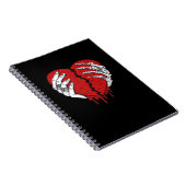 Skeleton Hands Hearts Classic Trending Notitieboek (Rechterzijde)