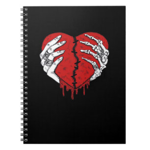 Skeleton Hands Hearts Classic Trending Notitieboek