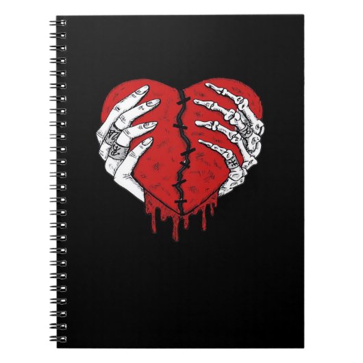 Skeleton Hands Hearts Classic Trending Notitieboek (Voorkant)