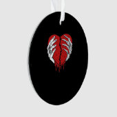 Skeleton Hands Hearts Classic Trending Ornament (voorkant)