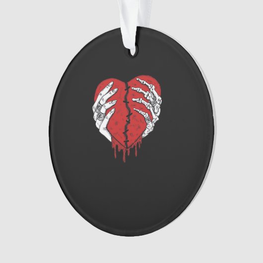 Skeleton Hands Hearts Classic Trending Ornament (voorkant)