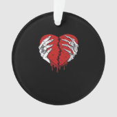 Skeleton Hands Hearts Classic Trending Ornament (voorkant)