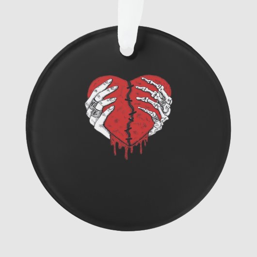 Skeleton Hands Hearts Classic Trending Ornament (voorkant)