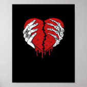Skeleton Hands Hearts Classic Trending Poster (Voorkant)