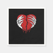 Skeleton Hands Hearts Classic Trending Servet (Voorkant)