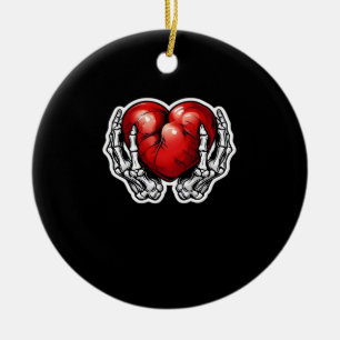 Skeleton Hands Hearts - Schattigee Halloween Keramisch Ornament
