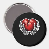 Skeleton Hands Hearts - Schattigee Halloween Magneet (Voorkant / Achterkant)