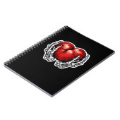 Skeleton Hands Hearts - Schattigee Halloween Notitieboek (Linkerzijde)
