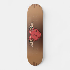 Skeleton Hands Holding Broken Heart Gothic Love Persoonlijk Skateboard