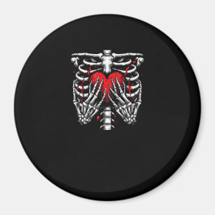 Skeleton Hands Holding Heart Halloween Kostuum Fun Magneet