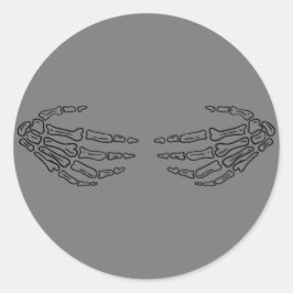 Skeleton Hands Knuffel Halloween Sticker
