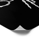 Skeleton Hands Six Seven 6 7 Halloween Costume Men Poster (Hoek)