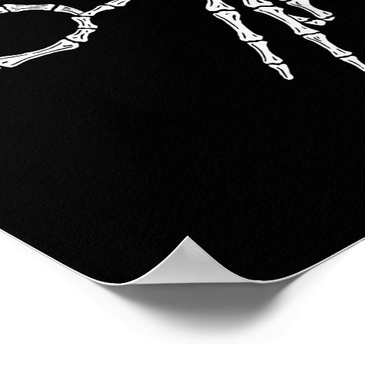 Skeleton Hands Six Seven 6 7 Halloween Costume Men Poster (Hoek)