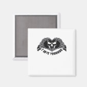 Skeleton Hands Skull, Halloween ontwerp voor backg Magneet (Voorkant / Achterkant)