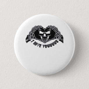 Skeleton Hands Skull, Halloween ontwerp voor backg Ronde Button 5,7 Cm