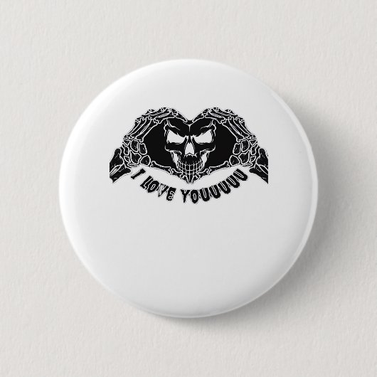 Skeleton Hands Skull, Halloween ontwerp voor backg Ronde Button 5,7 Cm (Voorkant)