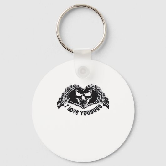 Skeleton Hands Skull, Halloween ontwerp voor backg Sleutelhanger (Voorkant)