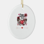 Skeleton Hands Valentijnsdag Classic Keramisch Ornament (Rechts)