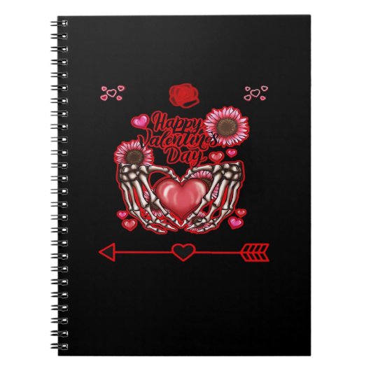Skeleton Hands Valentijnsdag Classic Notitieboek (Voorkant)