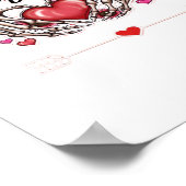 Skeleton Hands Valentijnsdag Classic Poster (Hoek)