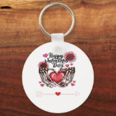 Skeleton Hands Valentijnsdag Classic Sleutelhanger (Voorkant)
