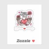 Skeleton Hands Valentijnsdag Classic Sticker (Vel)