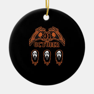 Skeleton Hands voor klassieke Halloween Keramisch Ornament